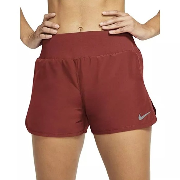 Nike Pants - NIKE | Nike high rise crew shorts in Firewood Orange/Reflective Silver size m